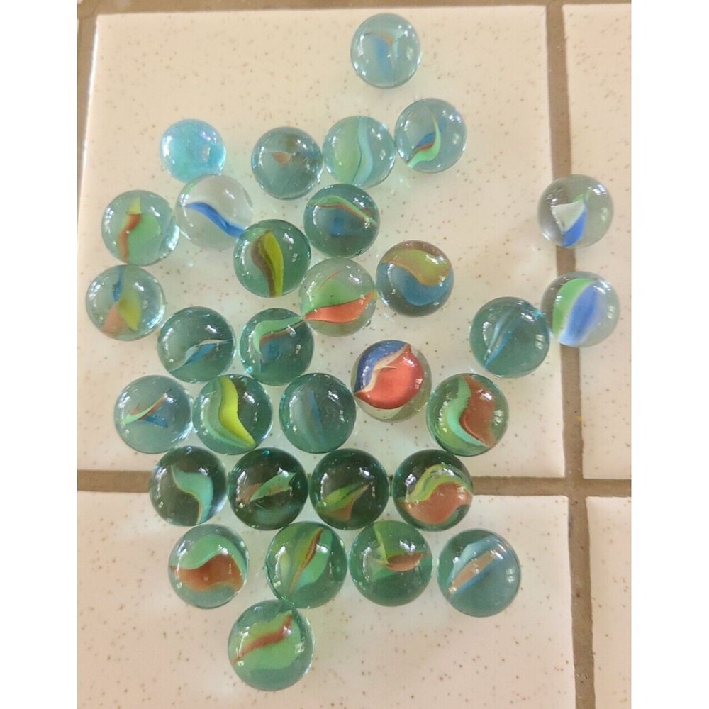 Lot of 30 Cats Eye Marbles Games Toy